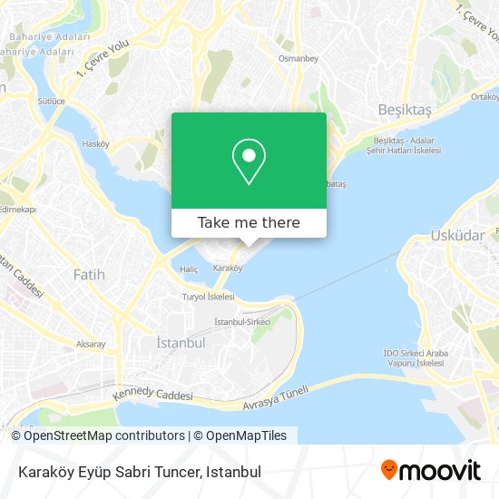 Karaköy Eyüp Sabri Tuncer map