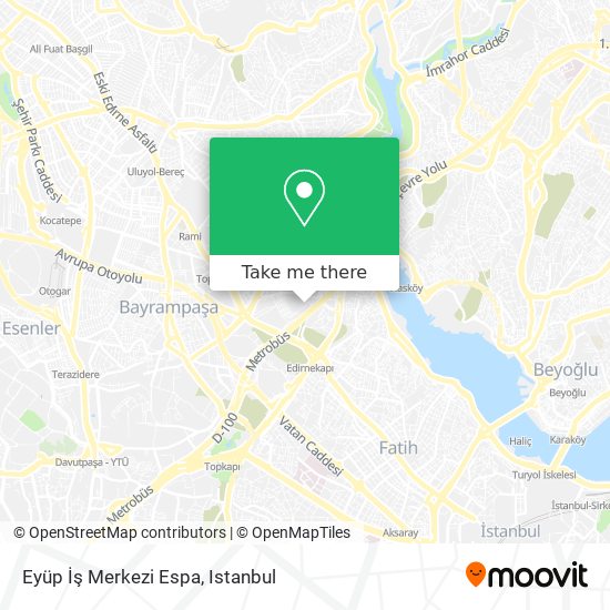 Eyüp İş Merkezi Espa map