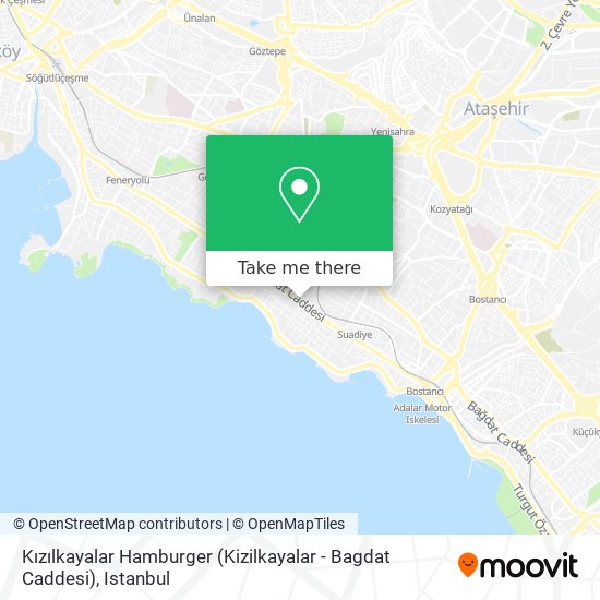 Kızılkayalar Hamburger (Kizilkayalar - Bagdat Caddesi) map