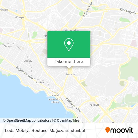 Loda Mobilya Bostancı Mağazası map