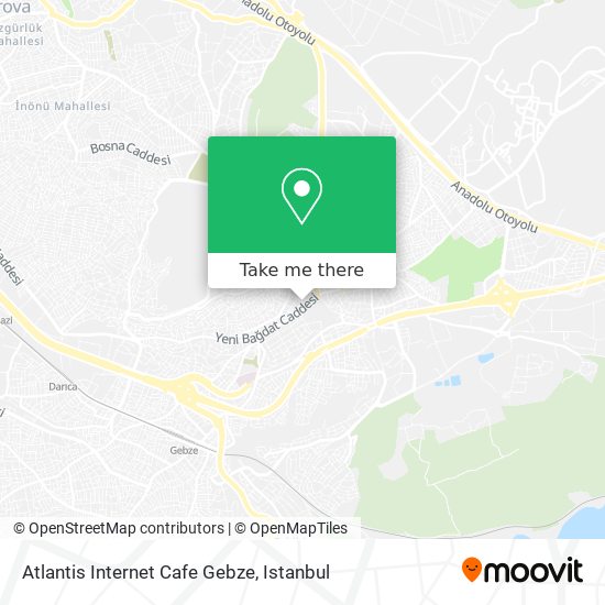 Atlantis Internet Cafe Gebze map