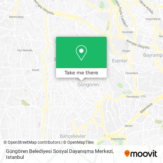 Güngören Belediyesi Sosyal Dayanışma Merkezi map