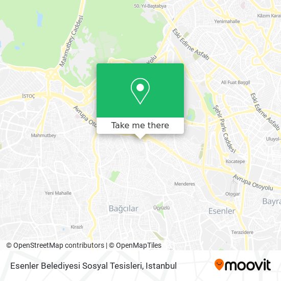Esenler Belediyesi Sosyal Tesisleri map