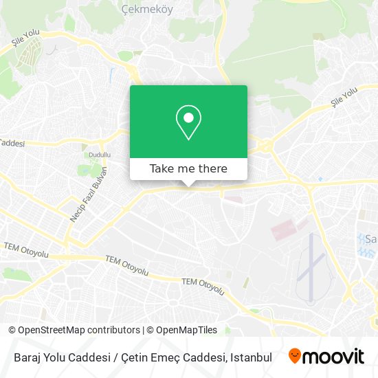 Baraj Yolu Caddesi / Çetin Emeç Caddesi map