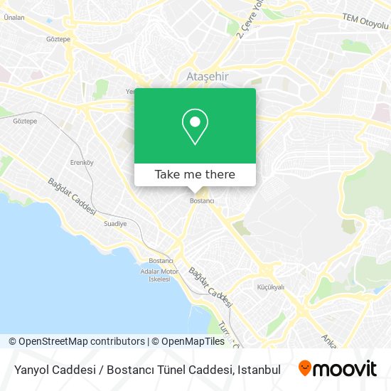 Yanyol Caddesi / Bostancı Tünel Caddesi map