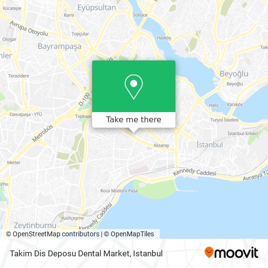 how to get to takim dis deposu dental market in fatih by bus metro cable car train or tram