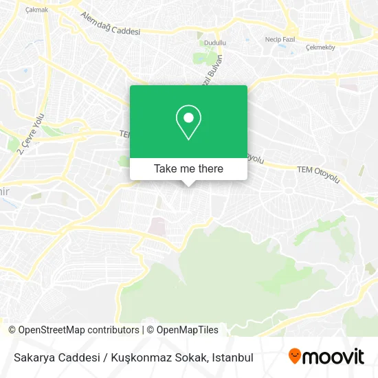 Sakarya Caddesi / Kuşkonmaz Sokak map