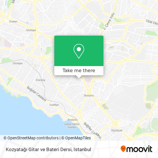 Kozyatağı Gitar ve Bateri Dersi map