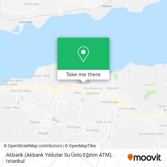 Akbank (Akbank Yıldızlar Su Üstü Eğitim ATM) map