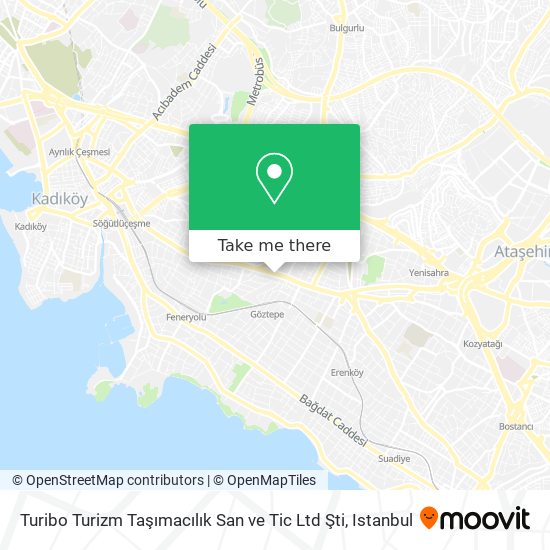 Turibo Turizm Taşımacılık San ve Tic Ltd Şti map