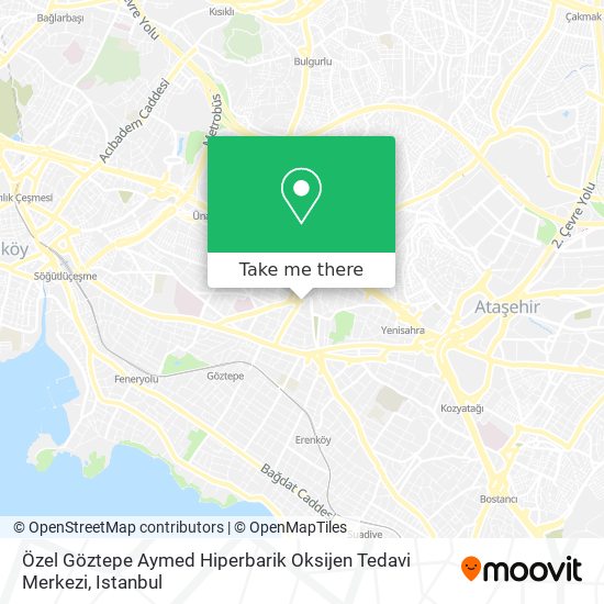 Özel Göztepe Aymed Hiperbarik Oksijen Tedavi Merkezi map