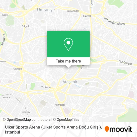 Ülker Sports Arena (Ülker Sports Arena-Doğu Girişi) map