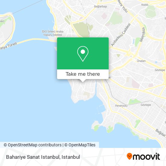Bahariye Sanat Istanbul map
