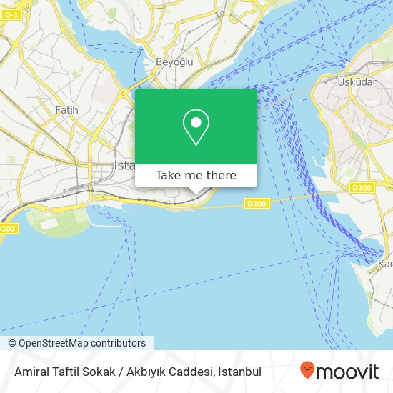 Amiral Taftil Sokak / Akbıyık Caddesi map