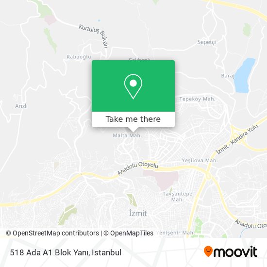 518 Ada A1 Blok Yanı map