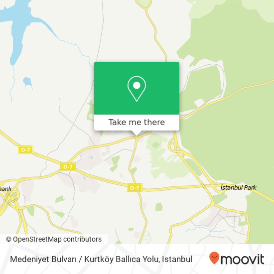 Medeniyet Bulvarı / Kurtköy Ballıca Yolu map