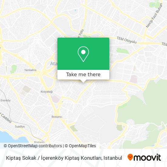 Kiptaş Sokak / İçerenköy Kiptaş Konutları map