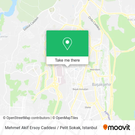 Mehmet Akif Ersoy Caddesi / Pelit Sokak map