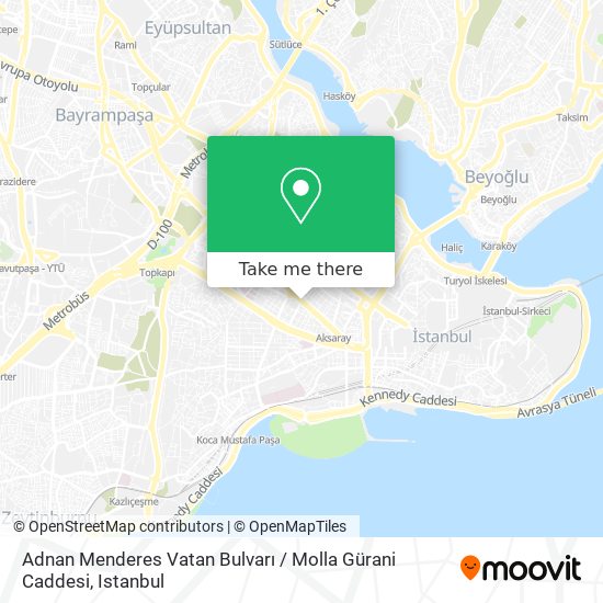 Adnan Menderes Vatan Bulvarı / Molla Gürani Caddesi map