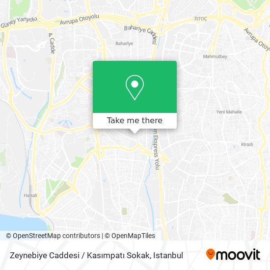 Zeynebiye Caddesi / Kasımpatı Sokak map