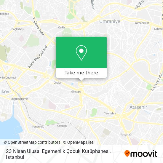 23 Nisan Ulusal Egemenlik Çocuk Kütüphanesi map