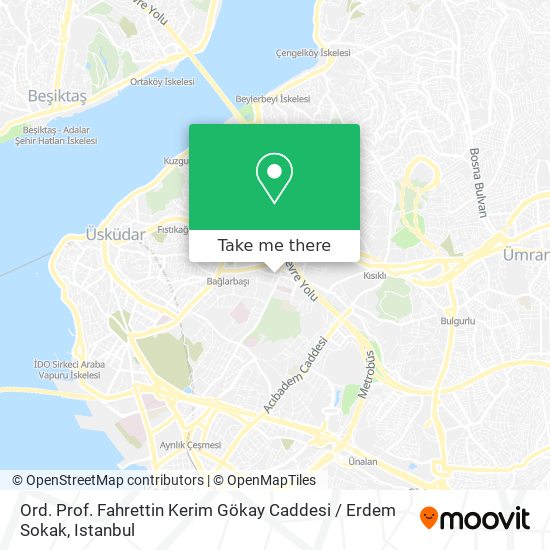 Ord. Prof. Fahrettin Kerim Gökay Caddesi / Erdem Sokak map