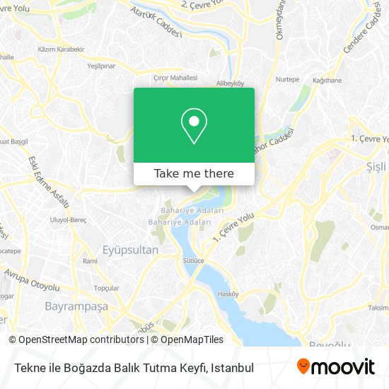 Tekne ile Boğazda Balık Tutma Keyfi map