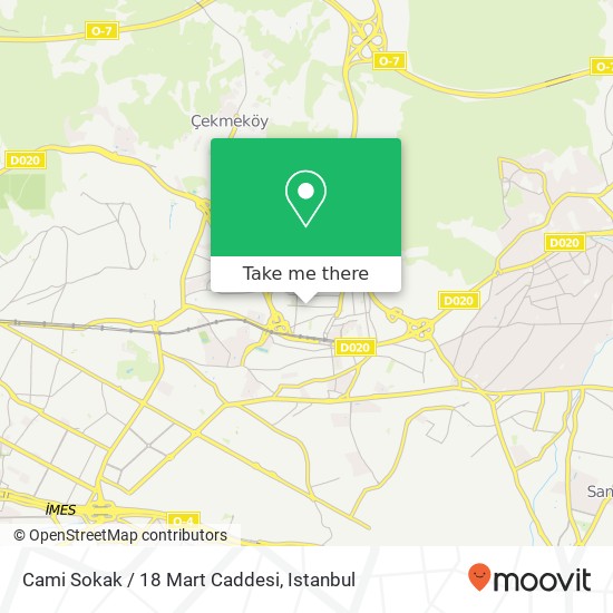 Cami Sokak / 18 Mart Caddesi map