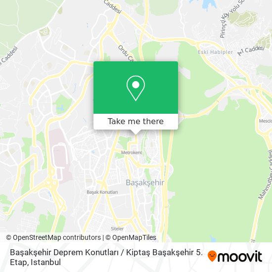 Başakşehir Deprem Konutları / Kiptaş Başakşehir 5. Etap map