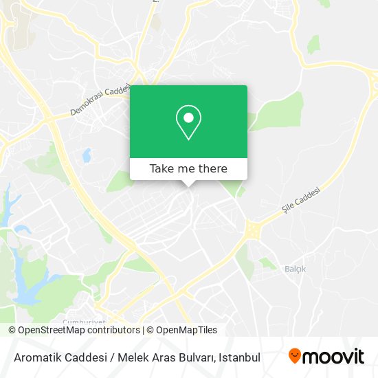 Aromatik Caddesi / Melek Aras Bulvarı map