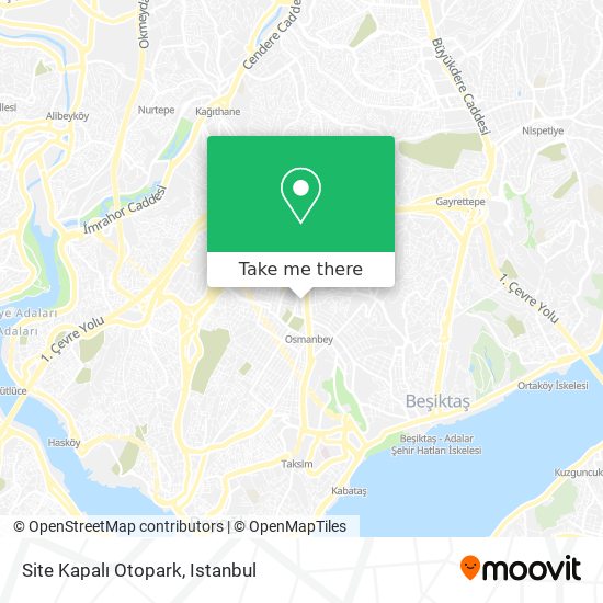 Site Kapalı Otopark map