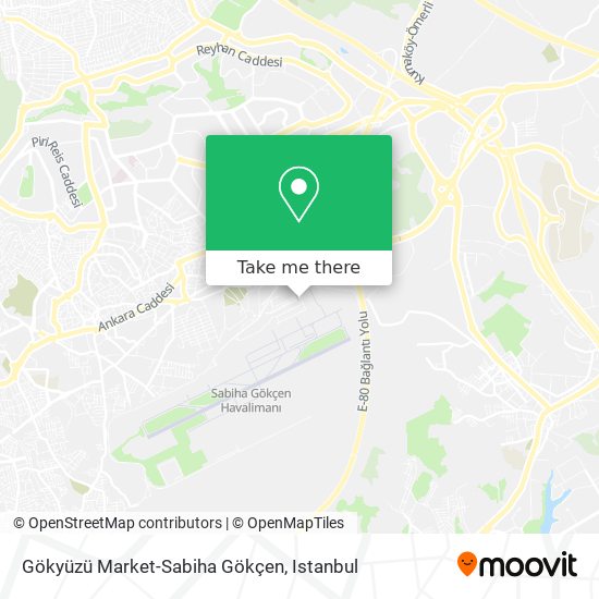 Gökyüzü Market-Sabiha Gökçen map