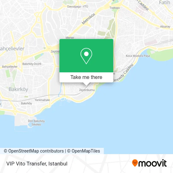 VIP Vito Transfer map