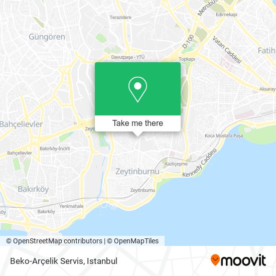 Beko-Arçelik Servis map