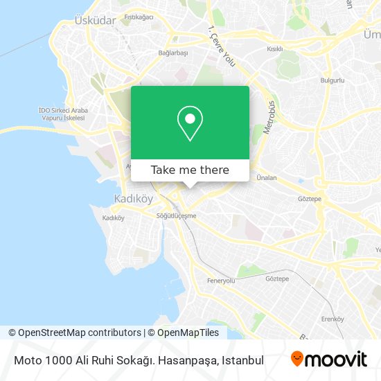 Moto 1000 Ali Ruhi Sokağı. Hasanpaşa map