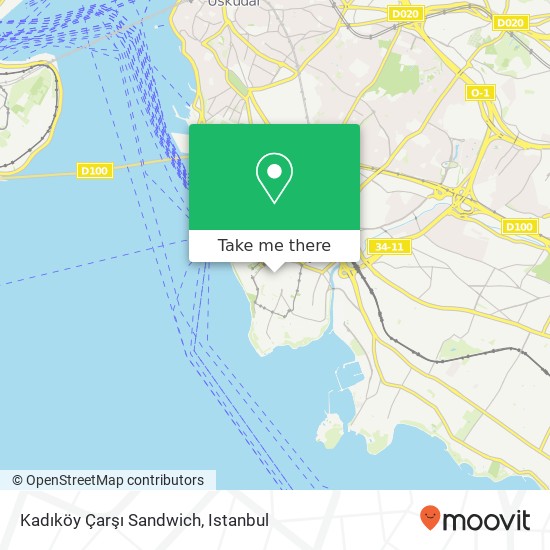 Kadıköy Çarşı Sandwich map