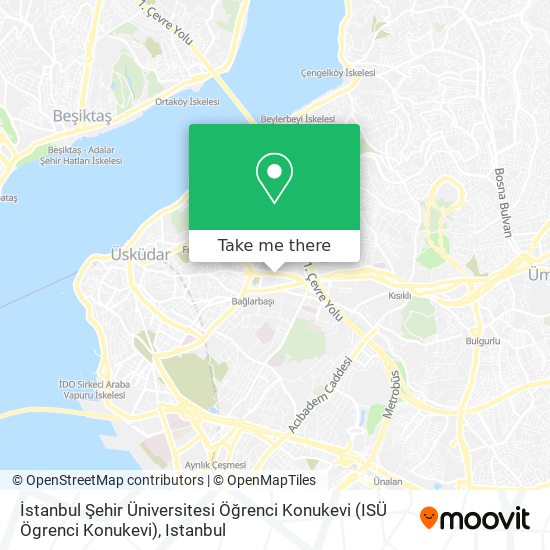 İstanbul Şehir Üniversitesi Öğrenci Konukevi (ISÜ Ögrenci Konukevi) map