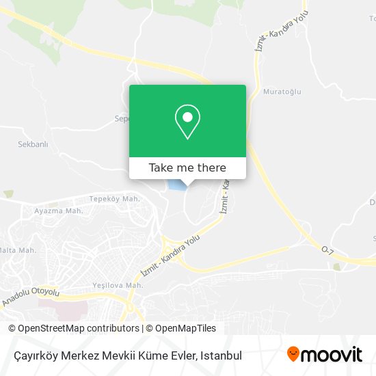 Çayırköy Merkez Mevkii Küme Evler map
