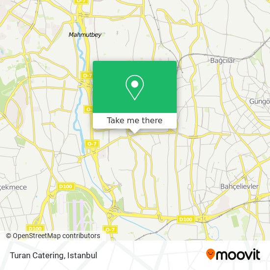 Turan Catering map