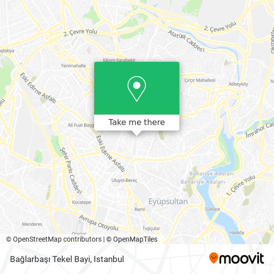 Bağlarbaşı Tekel Bayi map