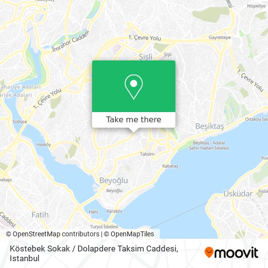Köstebek Sokak / Dolapdere Taksim Caddesi map