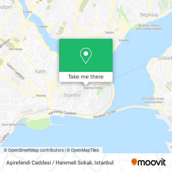 Aşirefendi Caddesi / Hanımeli Sokak map