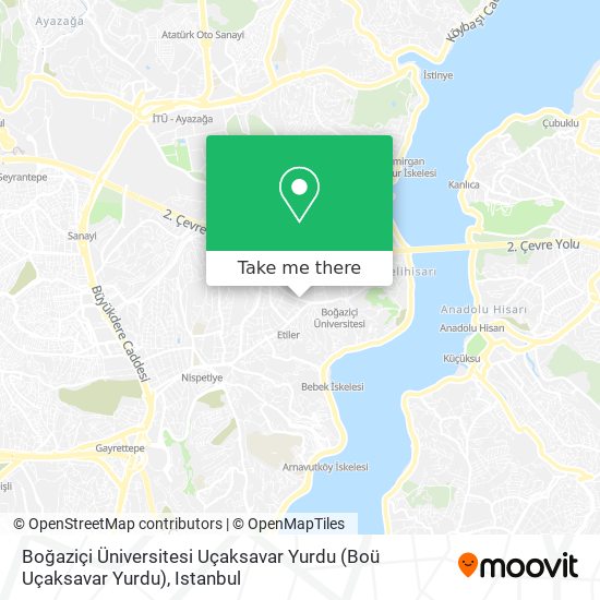 Boğaziçi Üniversitesi Uçaksavar Yurdu (Boü Uçaksavar Yurdu) map