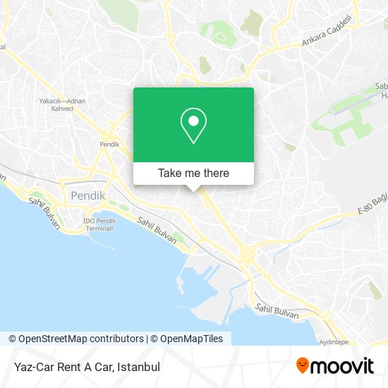 Yaz-Car Rent A Car map
