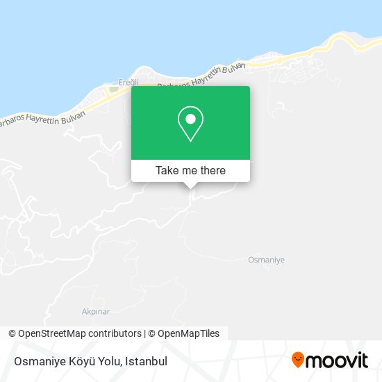 Osmaniye Köyü Yolu map