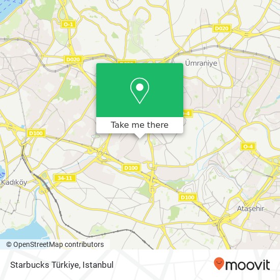 Starbucks Türkiye map