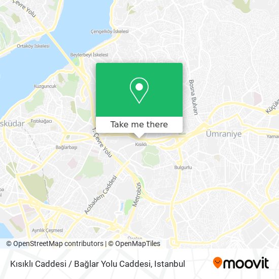 Kısıklı Caddesi / Bağlar Yolu Caddesi map