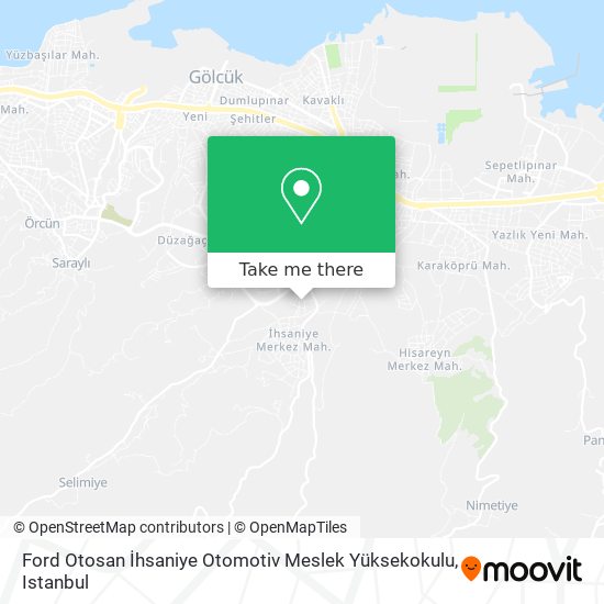 Ford Otosan İhsaniye Otomotiv Meslek Yüksekokulu map