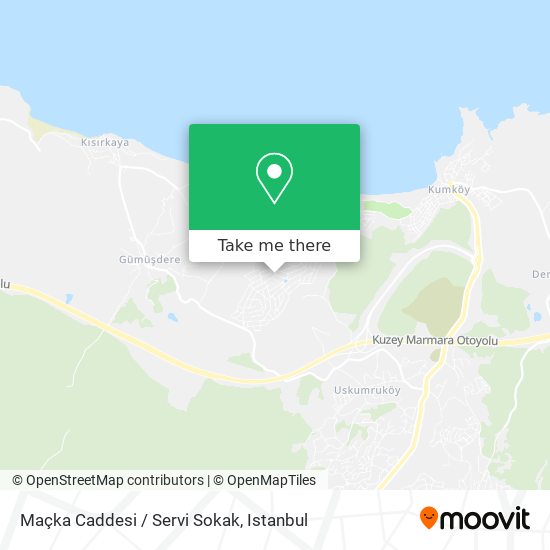 Maçka Caddesi / Servi Sokak map