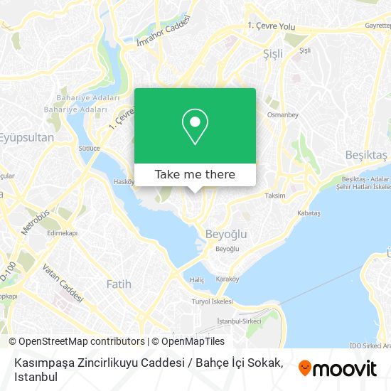 Kasımpaşa Zincirlikuyu Caddesi / Bahçe İçi Sokak map
